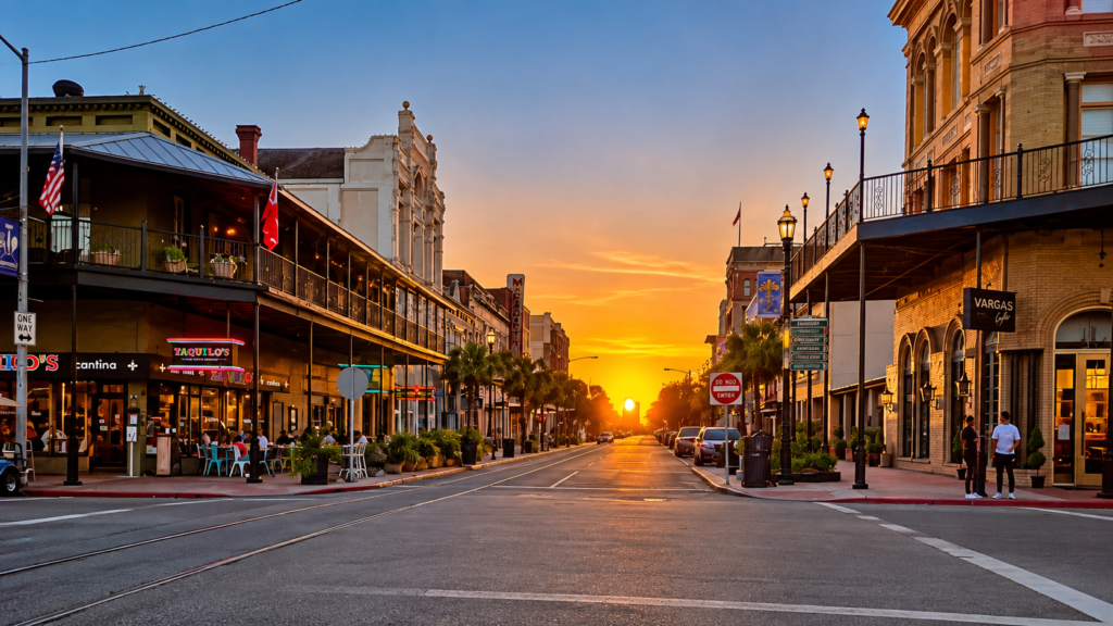 postoffice street in galveston
